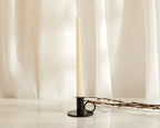 Mayfair Black Iron Candle Holder – Matte Metal Single Candlestick-0