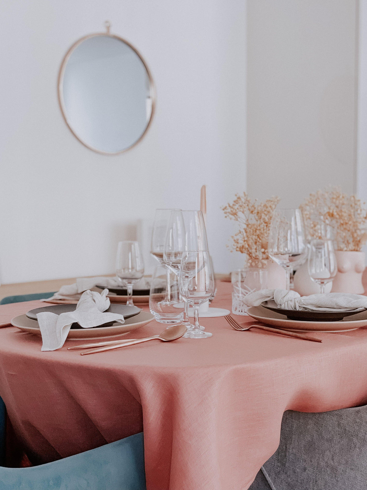 Battersea Linen Tablecloth – Unwashed Natural Pure Linen-2