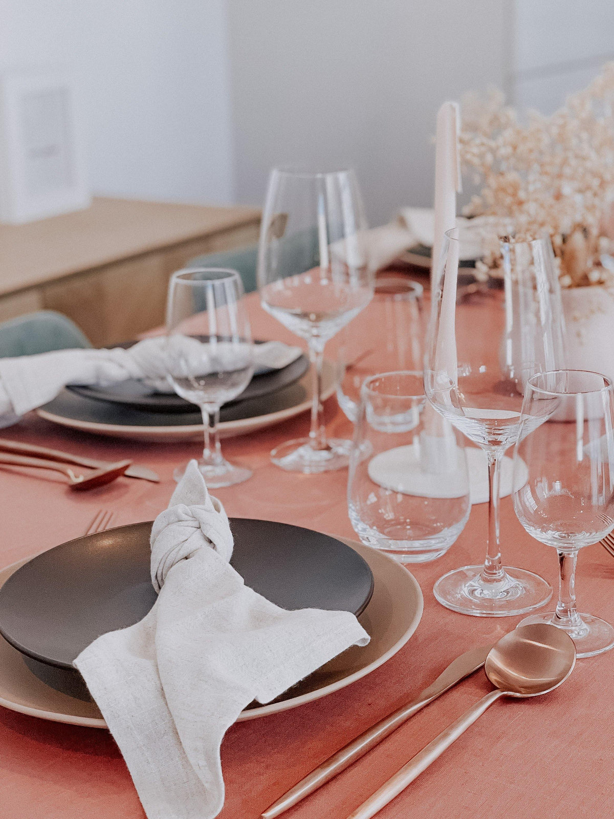 Battersea Linen Tablecloth – Unwashed Natural Pure Linen-4