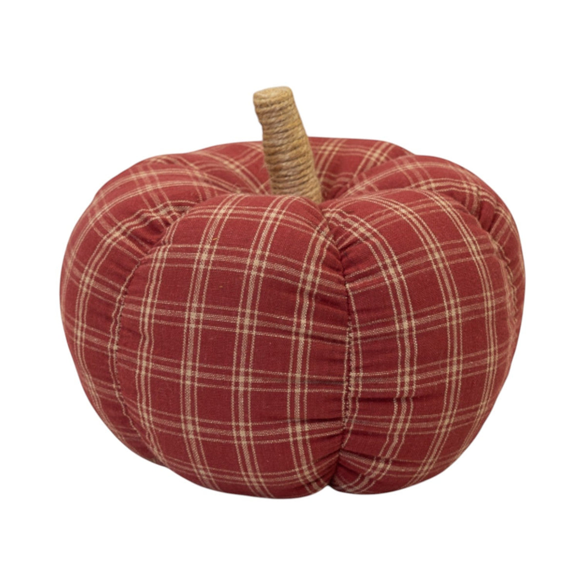 Deep Rose Checked Fabric Pumkin-0