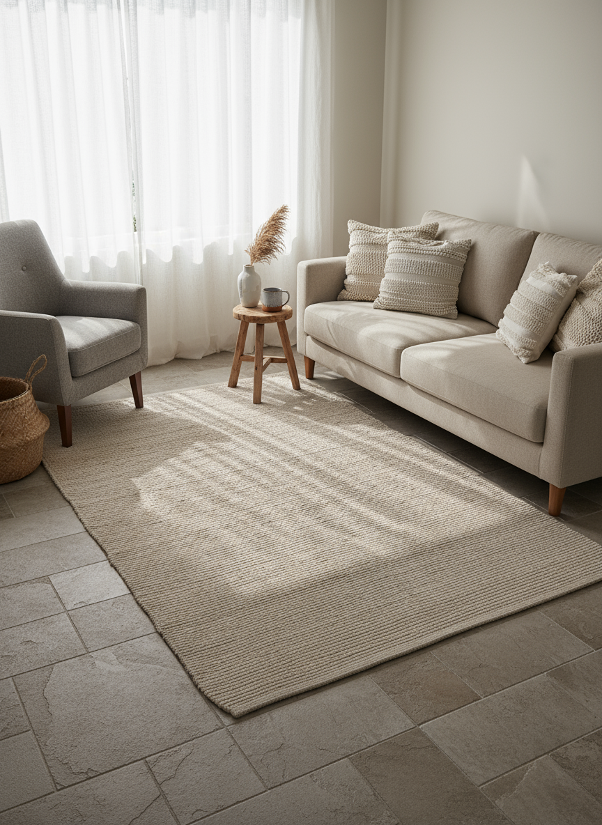 Flatweave Natural Jute Rug-1