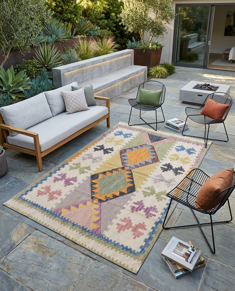 Modern Flatweave Rug-1